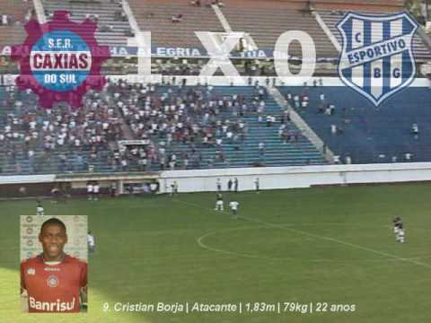 Gauchão 2010 - Caxias 1 X 0 Esportivo - Fase 1 - Rodada 4 - GOL 1 - Cristian Borja