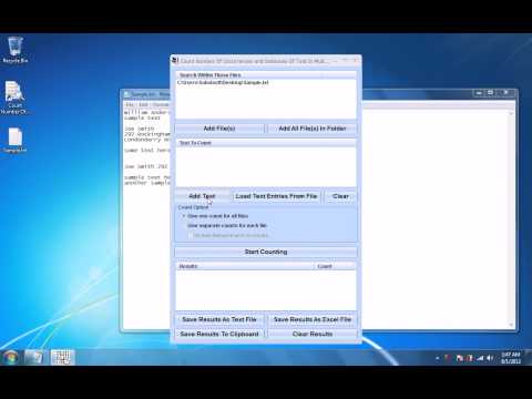 Count Number Of Occurrences and Instances Of Text In Multiple Files Software