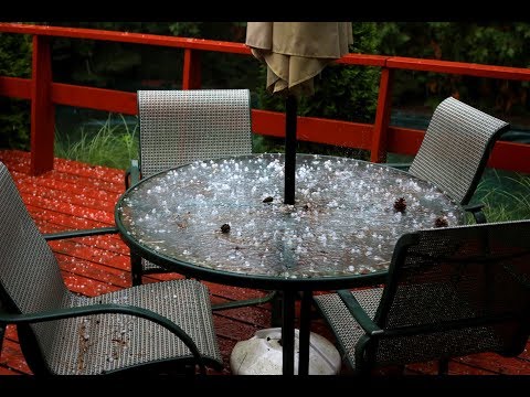 SUMMER ICY STORM - Toronto July 26 2018 (From 32C to 16C in 5 minutes!)