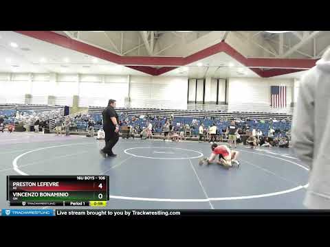 106 Lbs Champ. Round 1 - Preston LeFevre, MI Vs Vincenzo Bonaminio, OH D922