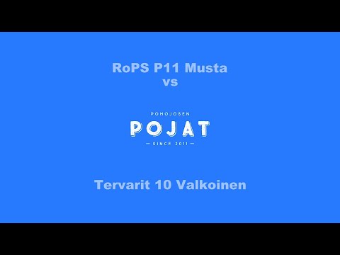RoPS P11 Musta vs Tervarit 10 Valkoinen