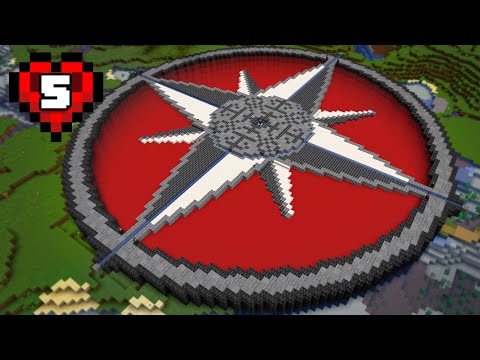 RadicalElder - I Built A GIANT Compass Rose in Minecraft Hardcore