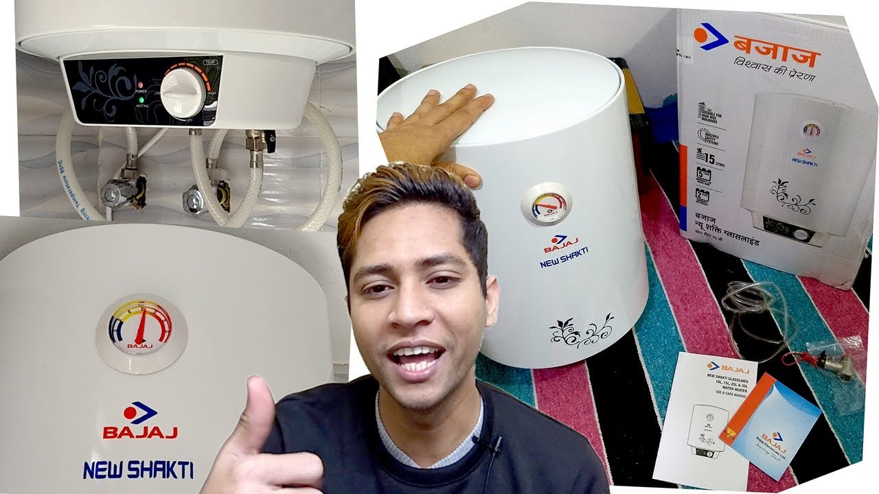 Watch video Bajaj New Shakti GL 15-Litre Water Heater Unboxing Review installation Test Now Bajaj New Shakti GL 15-Litre Water Heater Unboxing Review installation Test