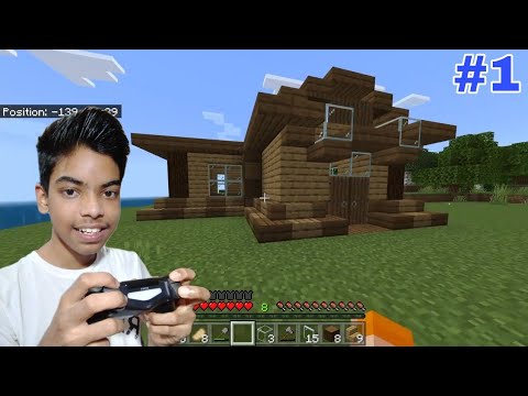 Minecraft PS4 Survival Series Part 1 😊 | Minecraft Bedrock Edison PS4 Gameplay In Hindi