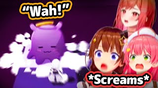HoloJP's Reaction To Takodachi Jumpscare In Fan-Game Is Too Cute【Hololive】