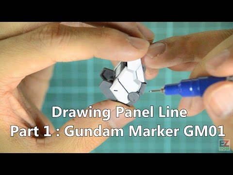 GM01 GUNDAM MARKER (PEN TYPE PANEL LINE) BLACK