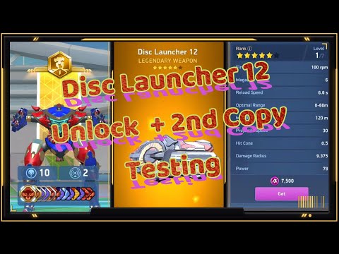 Mech Arena / DISC LAUNCHER  12 Unlock and getting Second Copy