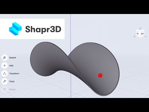 Shapr3D - Hyperbolic paraboloid shape