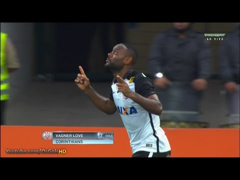 Gol de Vagner Love, Palmeiras 3 x 3 Corinthians - Brasileirão 06/09/2015
