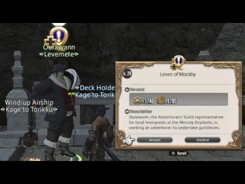 FF14 - UQ - Leves of Moraby - LQ - The Deathliest Catch - Lv.20
