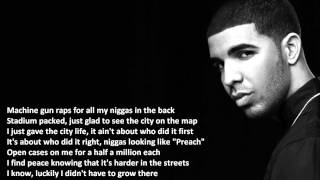 Drake - Wu Tang Forever, Lyrics on Screen