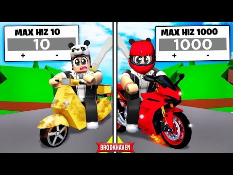 En Kötü Motordan EN EFSANE Yarış Motoruna Geçiş! - Roblox Brookhaven