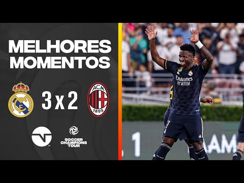 Gols e lances de Real Madrid x Milan