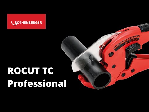 The ROCUT TC 42, 50, 63 and 75 Professional plastic pipe shears