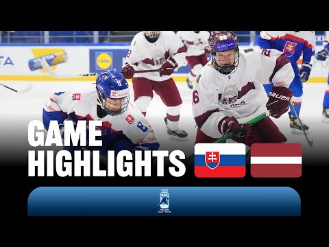 Хоккей Highlights: Slovakia vs Latvia | 2024 #U18MensWorlds