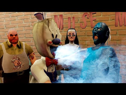 Ice Scream 5 vs Granny vs Evil Nun 2 vs Mr Meat funny animation all 10 parts