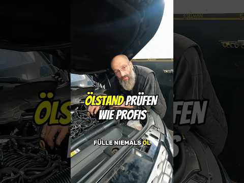 Ölstand messen wie ein Profi 💡 #auto #werkstatt #wartung #automobile