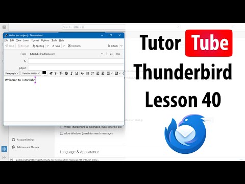 Thunderbird Lesson 1 Setting Up Thunderbird