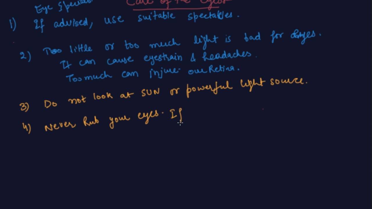 Care of Eye | Class 8 Physics Light