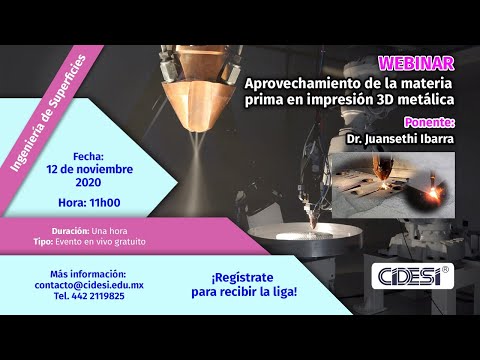 Imagen Webinar: Aprovechamiento de la materia prima en impresión 3D metálica