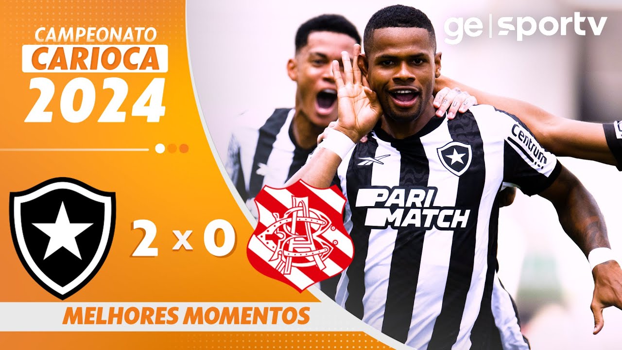 VÍDEO: gols e melhores momentos de Botafogo 2 x 0 Bangu pelo Campeonato Carioca-2024