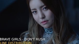 Brave Girls - Don&#39;t Rush (Line Distribution)
