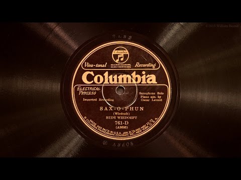 Sax-O-Phun • Rudy Wiedoeft (Victrola Credenza)