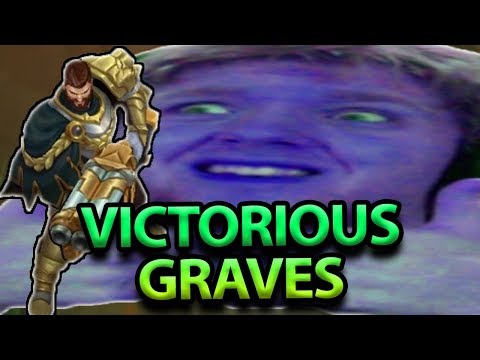 VICTORIOUS GRAVES SKIN IS ACTUALLY COOL!! GRAVES JUNGLE WITH NEW RUNES IS BROKEN - PBE