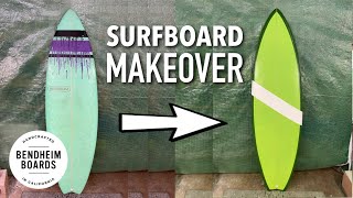 Surfboard Makeover Using Spray Paint