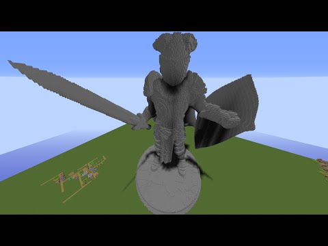 Minecraft Baritone Building #1 Stone Statue