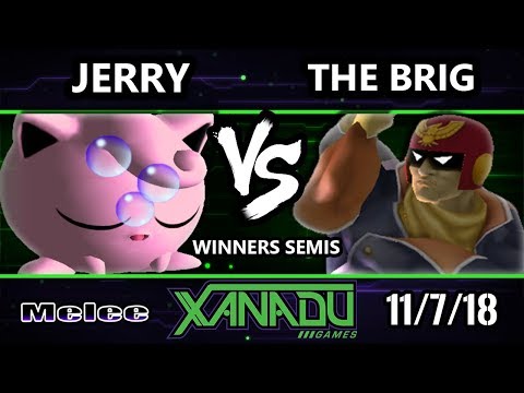 S@X 275 SSBM - EBM | Jerry (Jigglypuff) Vs. The Brig (Captain Falcon) - Smash Melee Winners Semis