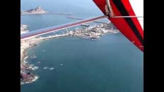 preview picture of video '(Part 3) Birdseye view landing an ultralight aircraft on the beach in Mazatlan Mexico'