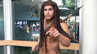We Meet Tarzan &amp; Terk (Separately) at Disney&#39;s Animal Kingdom Park - Did Terk Eat all the Bananas?