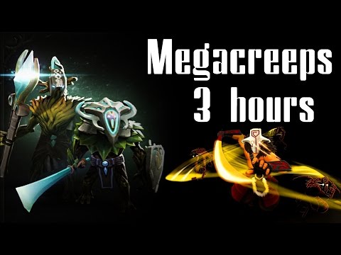 3 Hours Epic Defense vs Megacreeps - Chinese Dota 2