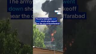 Pakistani military helicopter crashes in Kashmir, killing 22 troops