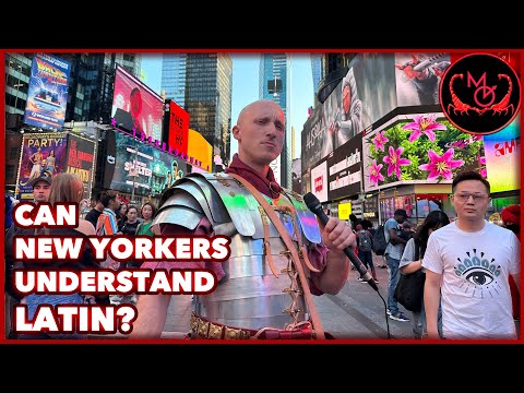 Roman Legionary speaks Latin to New Yorkers — watch their reaction! 😳 ⚔️  · Legionarius ·