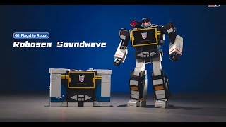 Robosen G1 Flagship Soundwave – World's First Auto-Converting Soundwave Robot