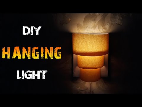 diy hanging lamp design/wall lamp shade diy ideas[5-Minute Lights]