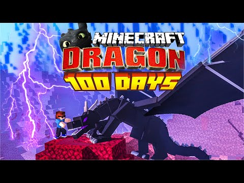 Surviving 100 Days in Minecraft Dragon World!