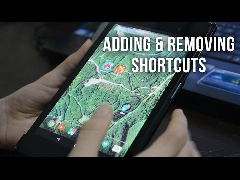 How to add and remove apps from the homescreen in Android