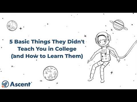 5 Basic Things They Didn't Teach You About College