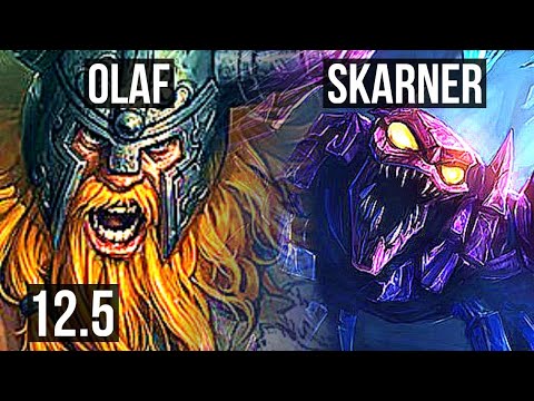 OLAF vs SKARNER (JNG) | 8/1/6, 1.2M mastery | NA Master | 12.5