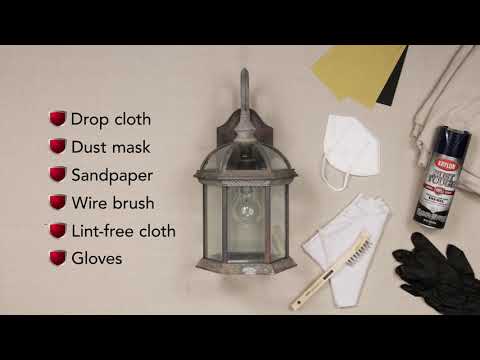 How To: Restore a Rusted Metal Light | Krylon® Rust Tough®