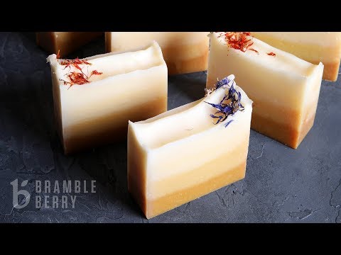 Anne-Marie Makes Turmeric Ombre Cold Process Soap - Natural Recipe | Bramble Berry