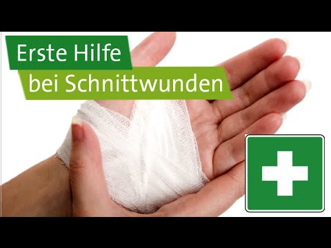 Erste Hilfe bei Schnittwunden