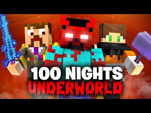 RyanNotBrian - Trapped 100 Nights Inside The Underworld in Minecraft... (Movie)