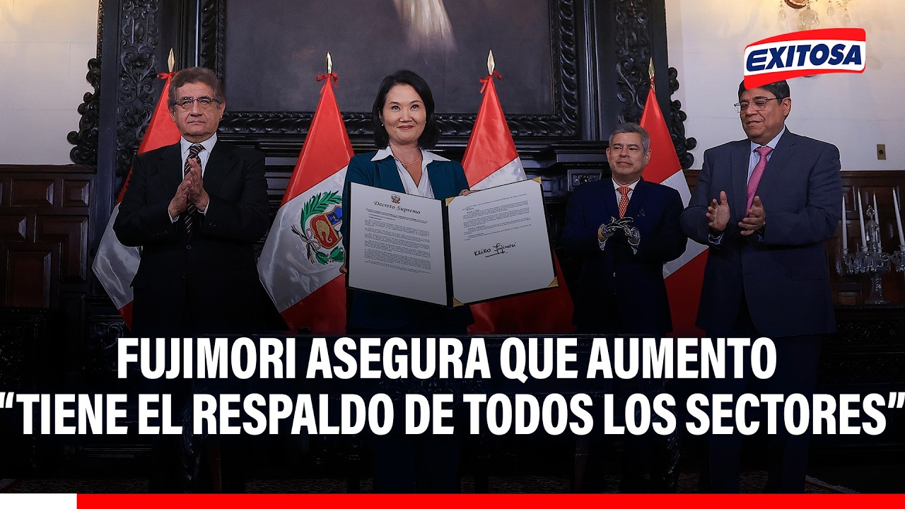 🔴🔵 Fujimori asegura que aumento del sueldo mínimo “tiene el respaldo de todos los sectores”