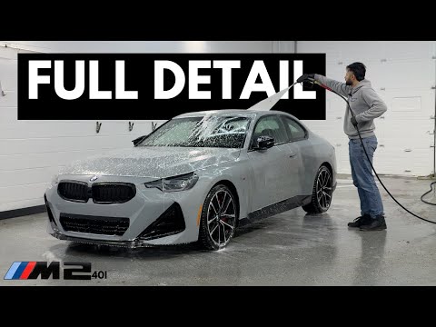 Bmw M 240i complete detailing- engine bay, rims&tire, hand wash& clay bar treatment, ceramic wax.
