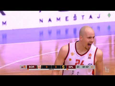 Great dunk by Nenad Nerandžić (Borac - Split, 30.1.2020)