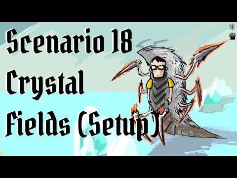 021A - Frosthaven Insane Difficulty (+3) Solo 4 Characters, Scenario 18, Crystal Fields (Setup)
